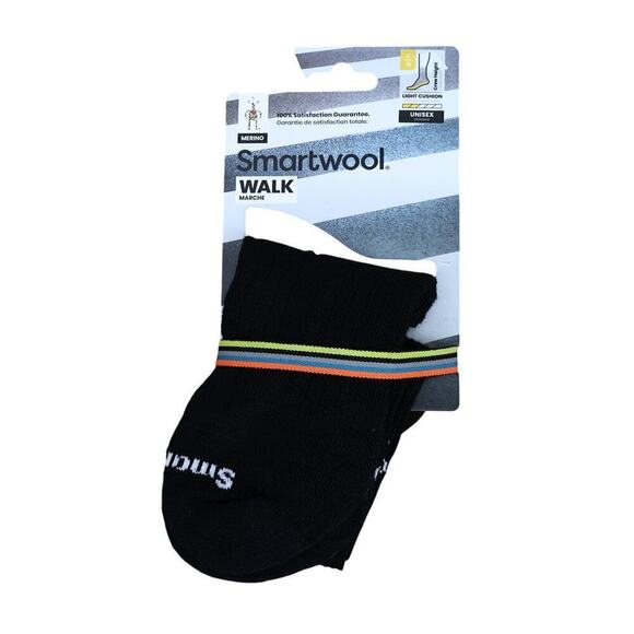 SmartWool Unisex Walk Light Cushion Crew Height Black Size Large NWT - Picture 1 of 4